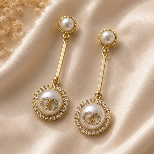 Elegant Pearl Drop Earrings