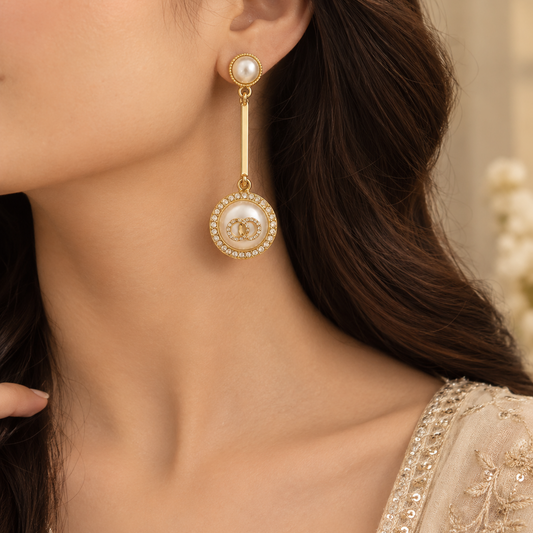 Elegant Pearl Drop Earrings