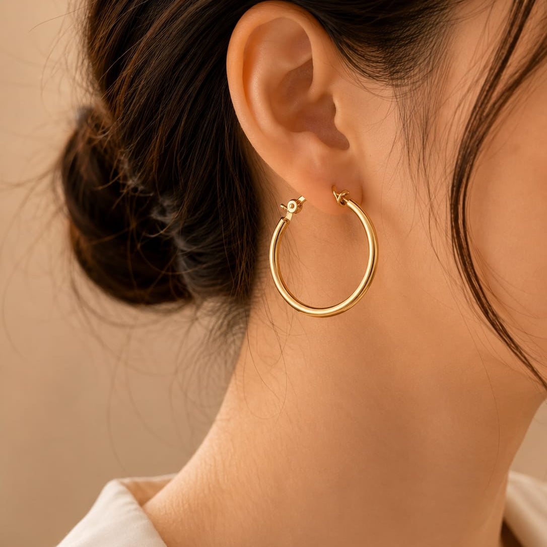Classic Minimal Hoop Earrings