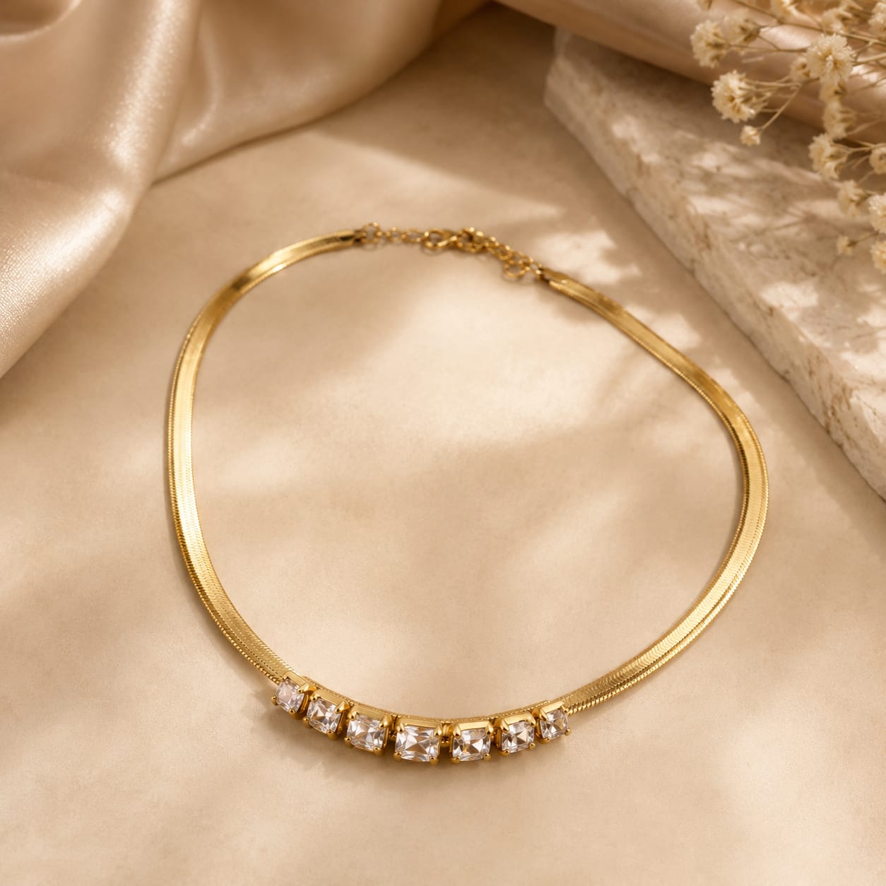Elegant Crystal Statement Necklace