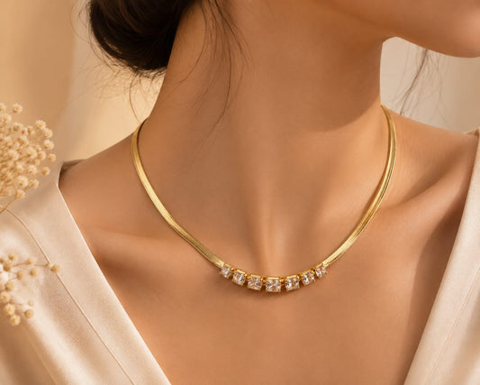 Elegant Crystal Statement Necklace