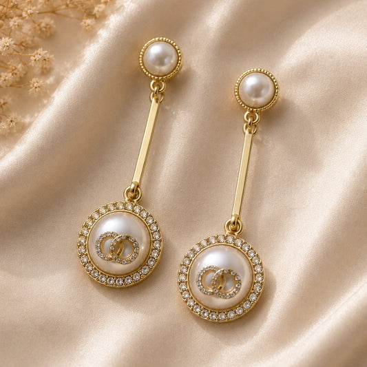 Elegant Pearl Drop Earrings